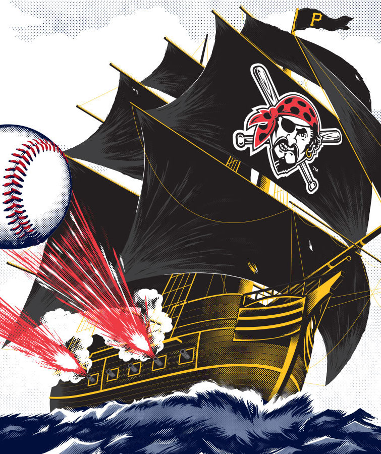 Miller Lite MLB Illustration Campaign